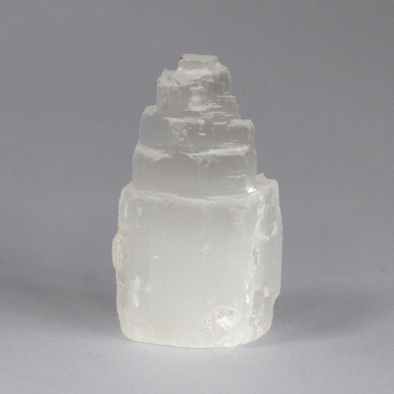 Natural Selenite Tower Unique 5 cm Crystal for Home Decor Display