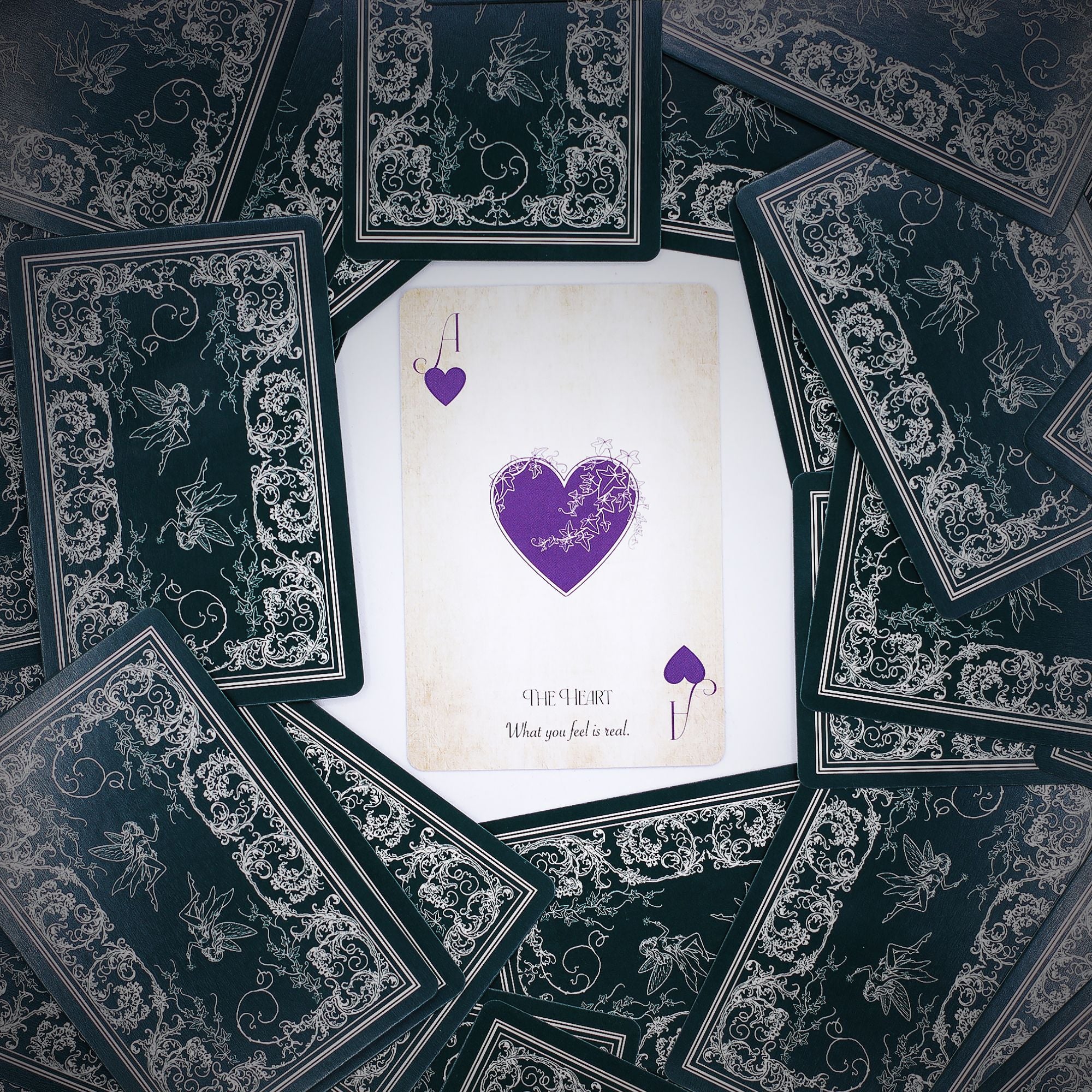 Fae Realm Playing and Oracle Cards with Enchanting Fairy Theme