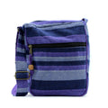Lrg Nepal Sling Bag with Adjustable Strap in Deep Sea Blues Design