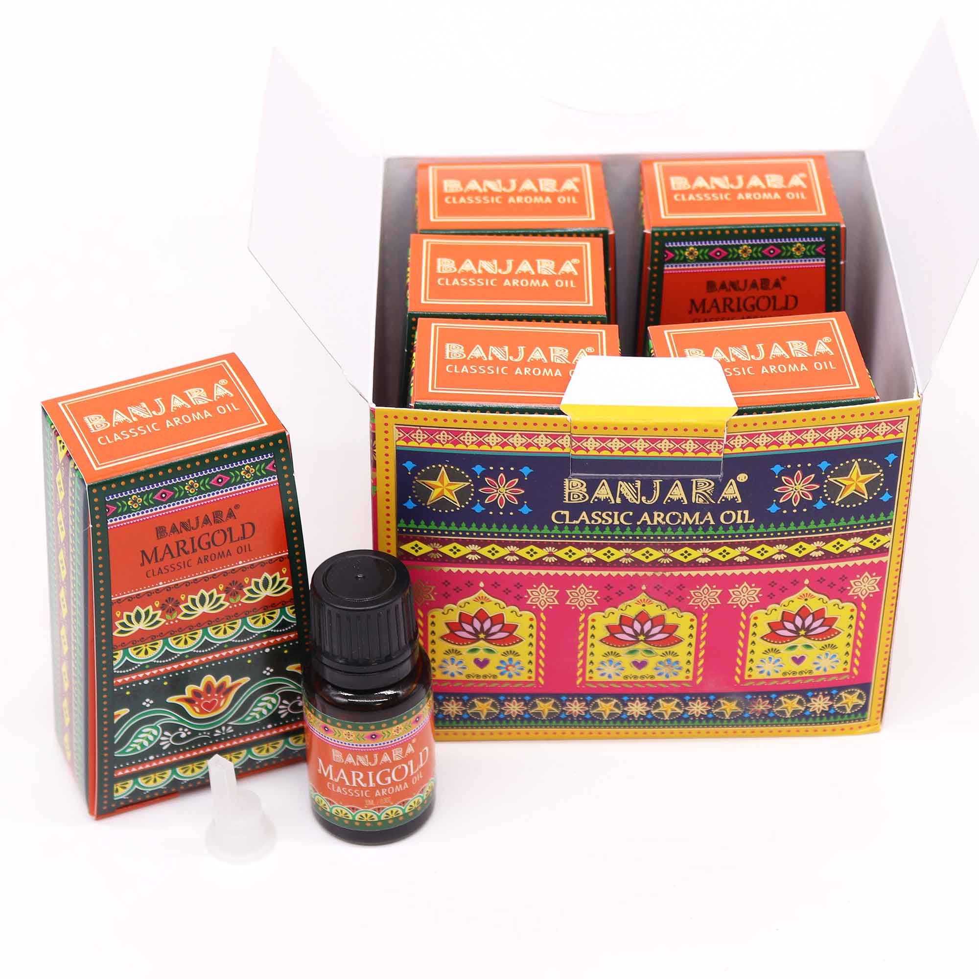 Banjara Indian Fragrance Oil 10ml Marigold Scented Aroma Essence