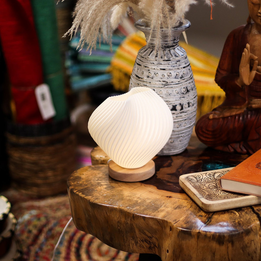 Shell Twisted New Wave Lamp with USB and 3 Brightness Settings