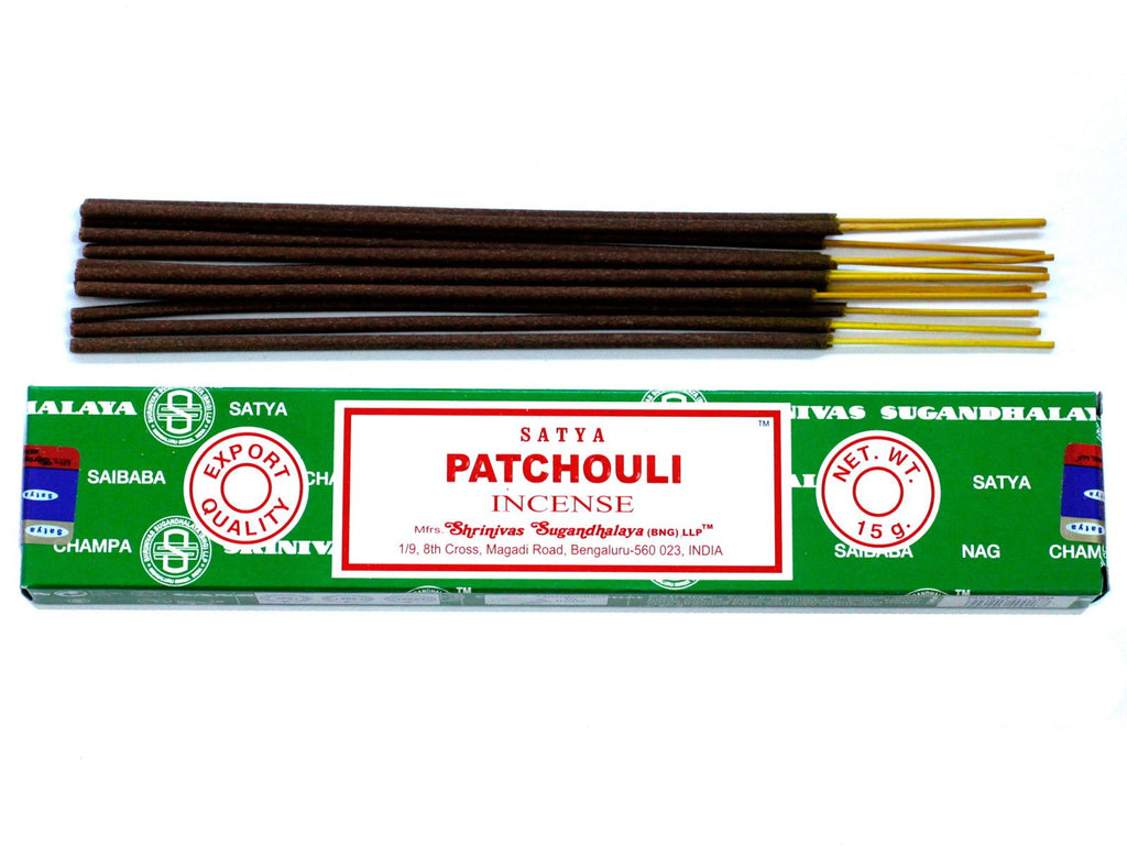 Satya Incense 15gm Patchouli Scented Sticks for Home Fragrance