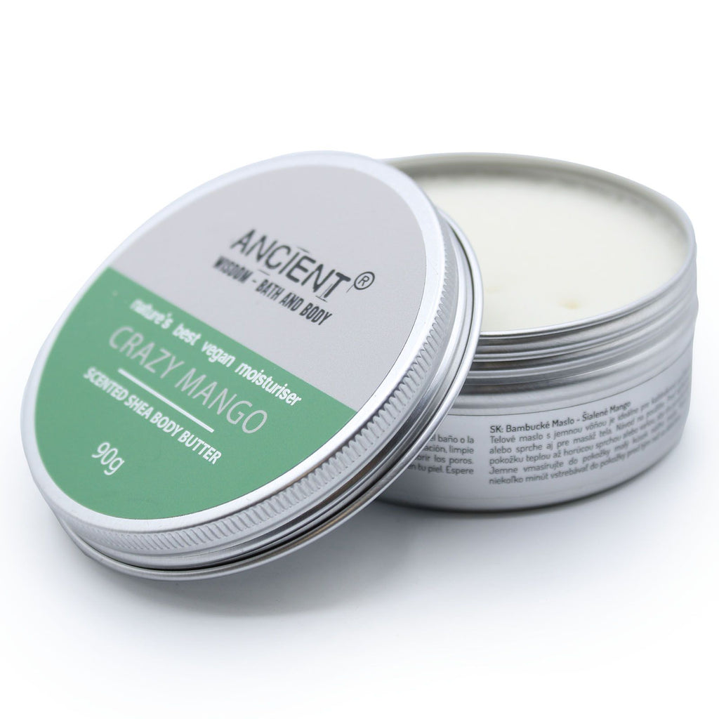 Scented Shea Body Butter 90g Crazy Mango for Silky Soft Skin