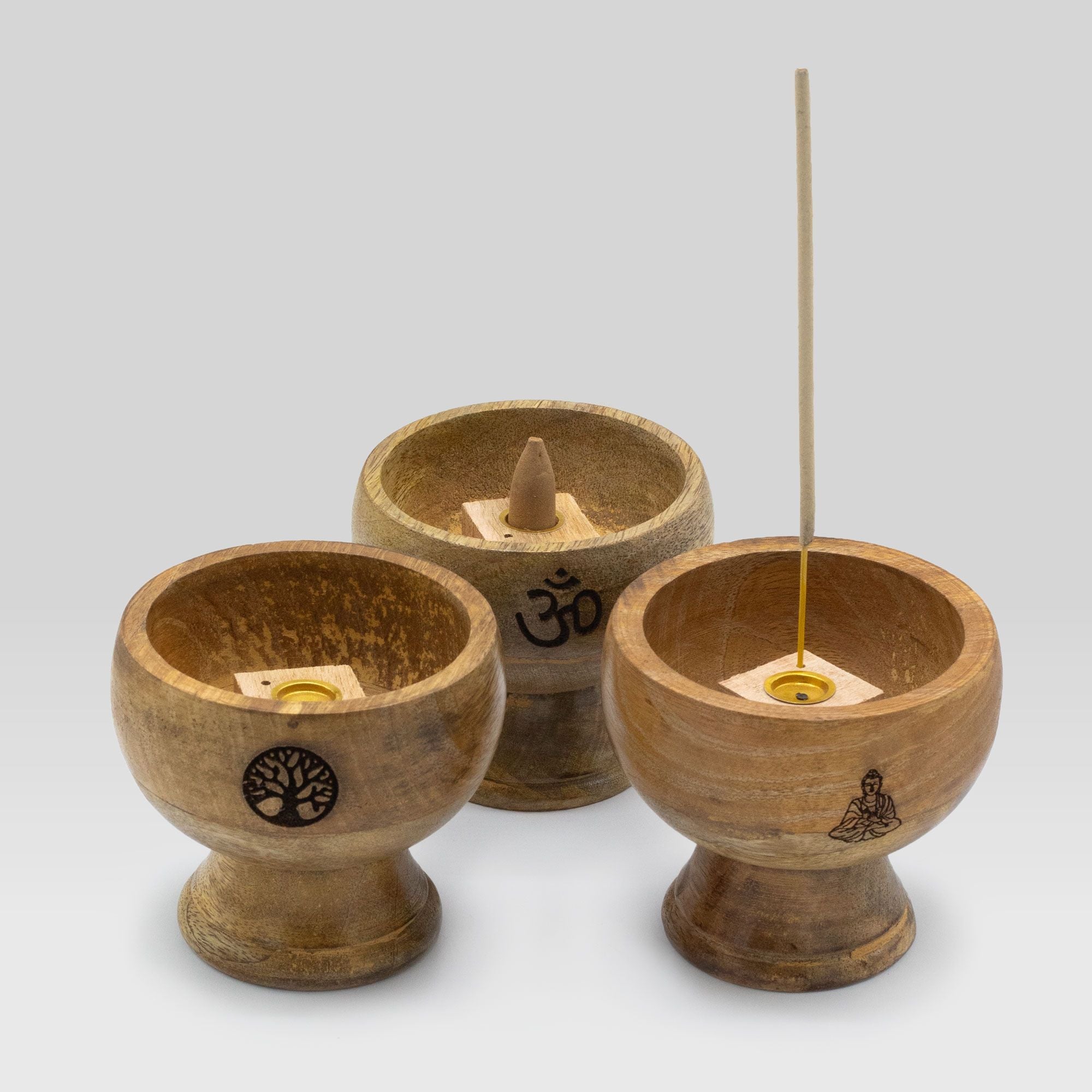 Large Tree of Life Design Ritual Bowl for Incense Cone Holder