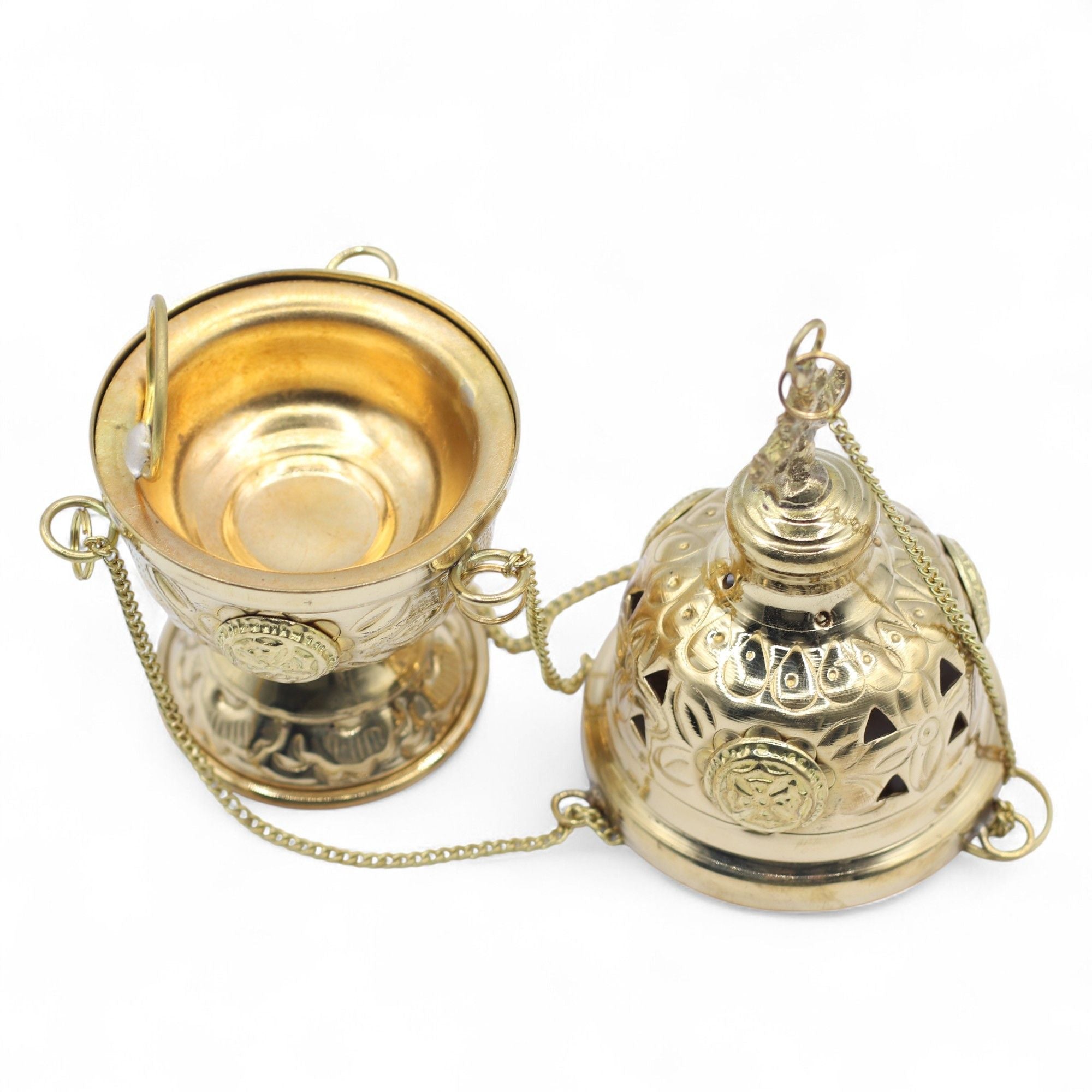 Hanging Brass Incense Burner for Aromatic Home and Meditation Decor