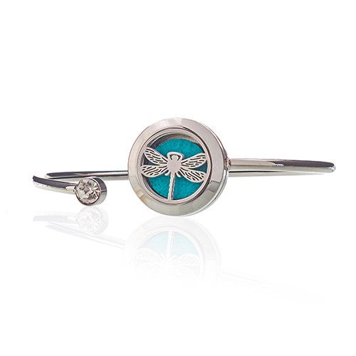 Aromatherapy Jewellery Crystal Bracelet with Dragonfly Design