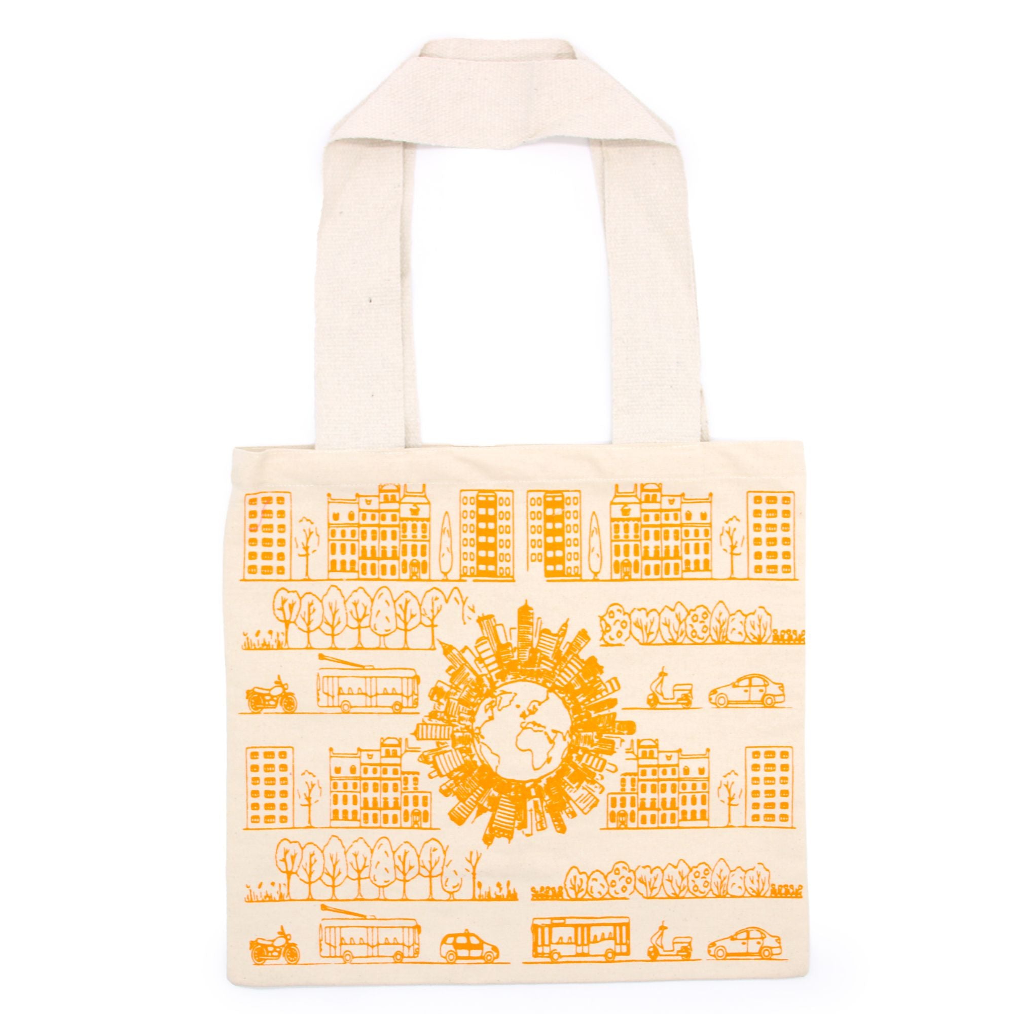 Big Cotton Shopping Bag 38x42cm City Life Eco Tote for Errands