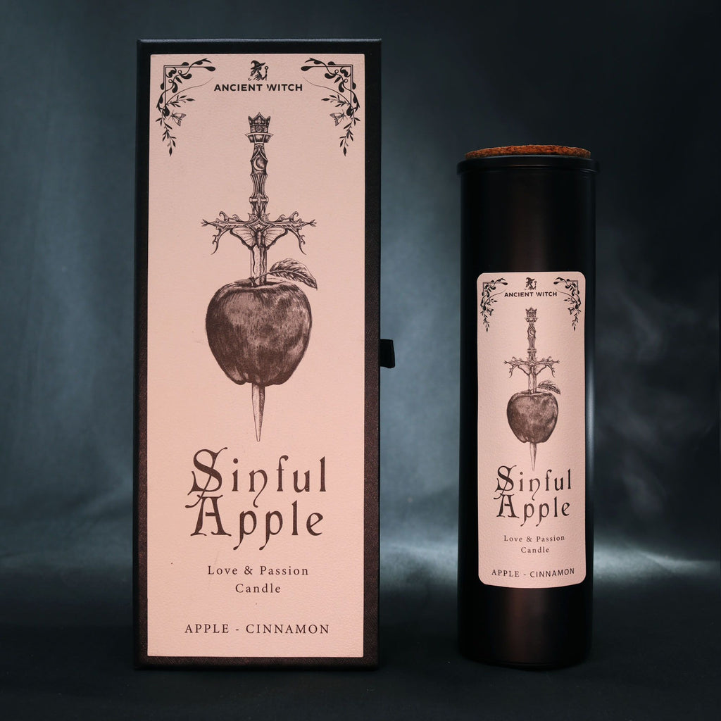 Ancient Witch Sinful Apple Ritual Candle for Love and Confidence