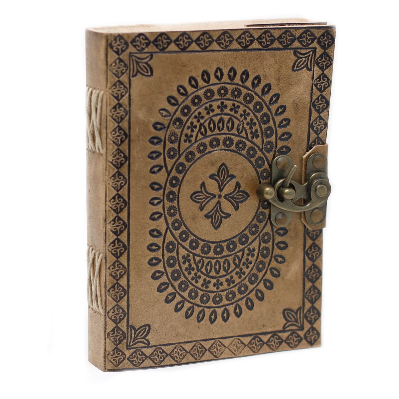 Leather Blue Mandala Notebook for Journaling and Sketching
