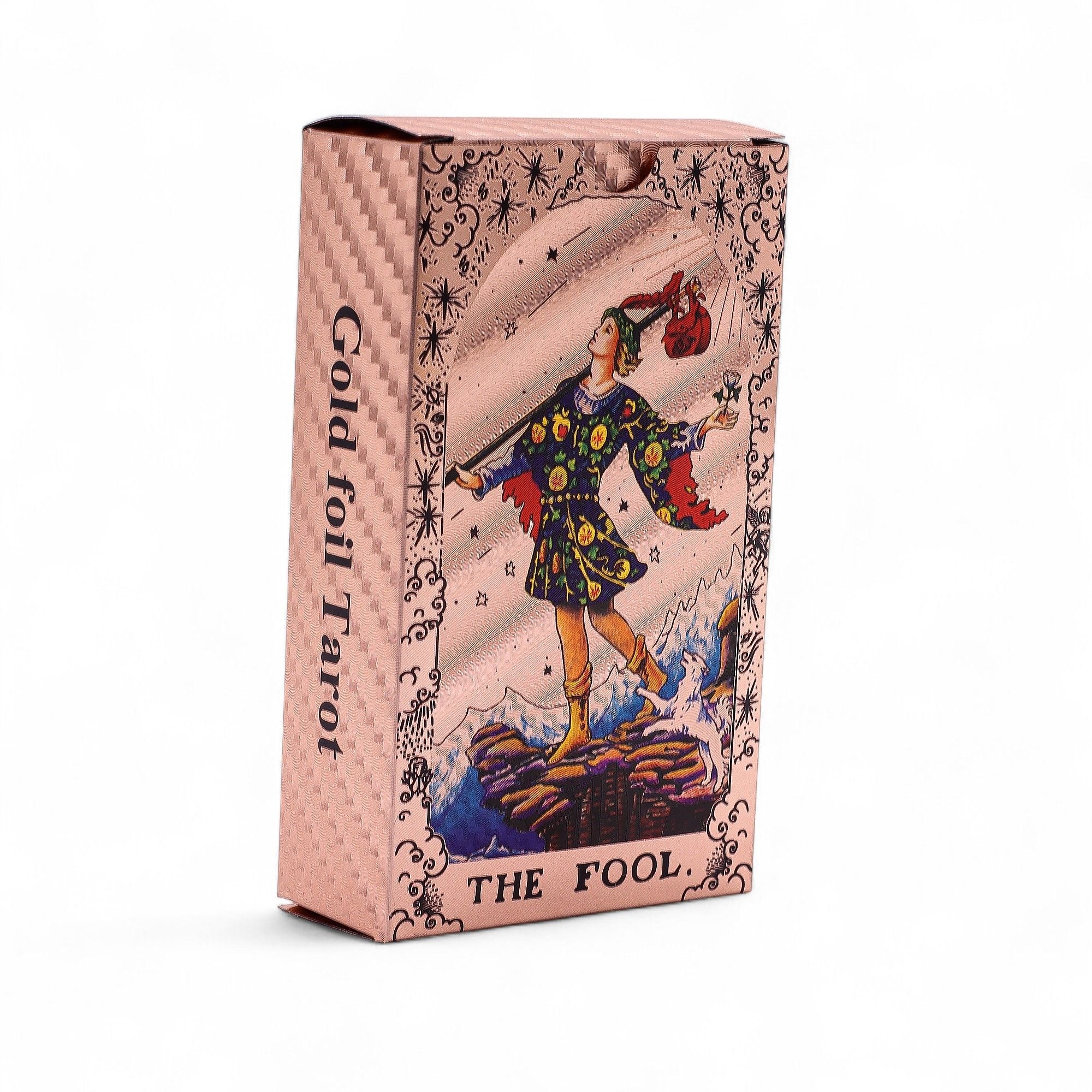 Rose Gold Foil Tarot Card Set with Moon Phase Booklet Included