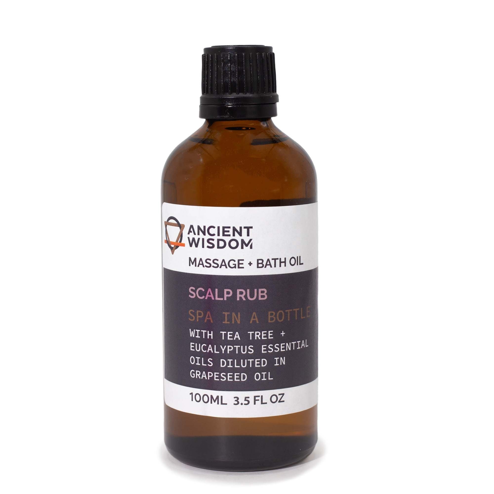 Scalp Massage Oil 100ml with Tea Tree and Eucalyptus Infusion