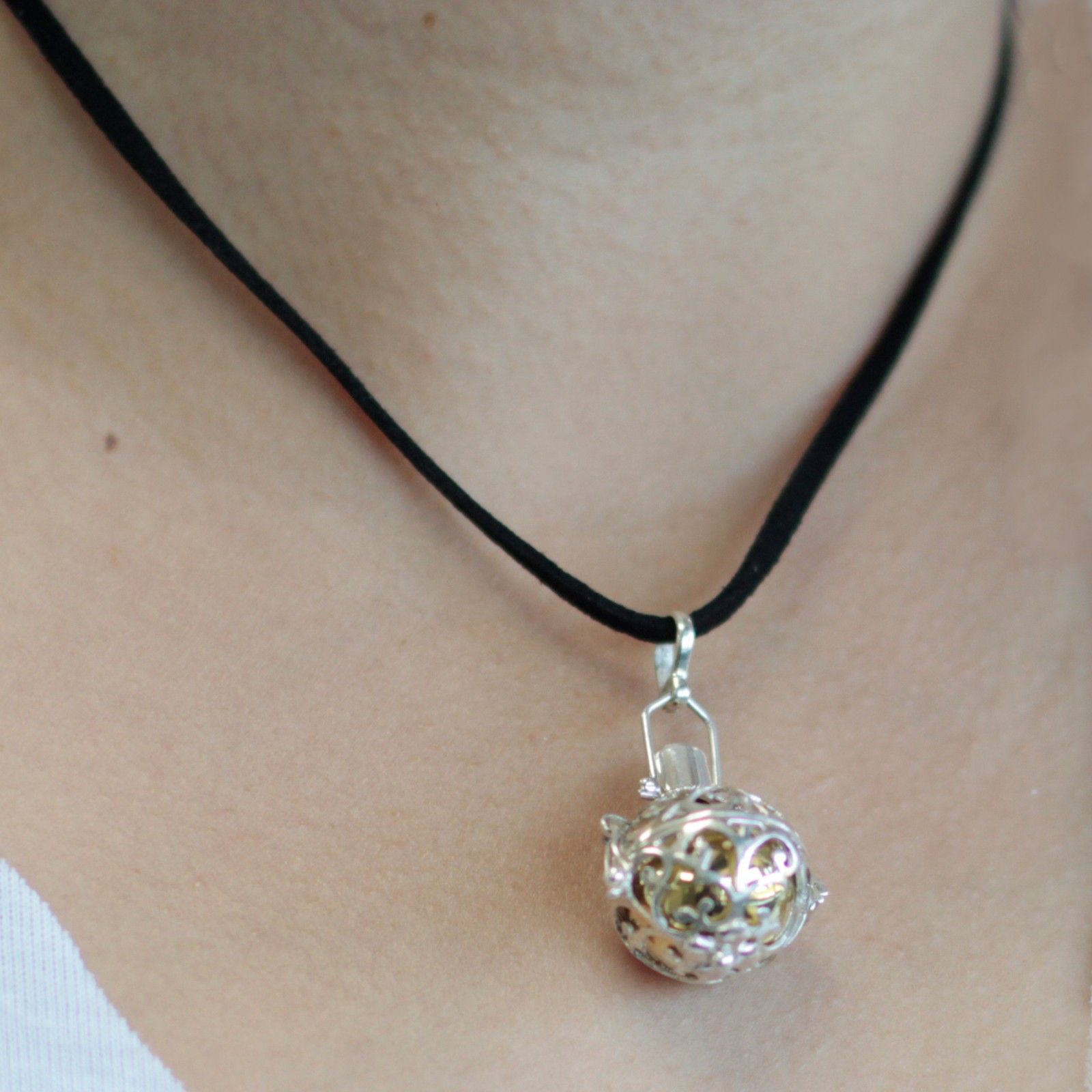Silver Angel Bell Night Time Charm 18mm Unique Accessory for Gifting