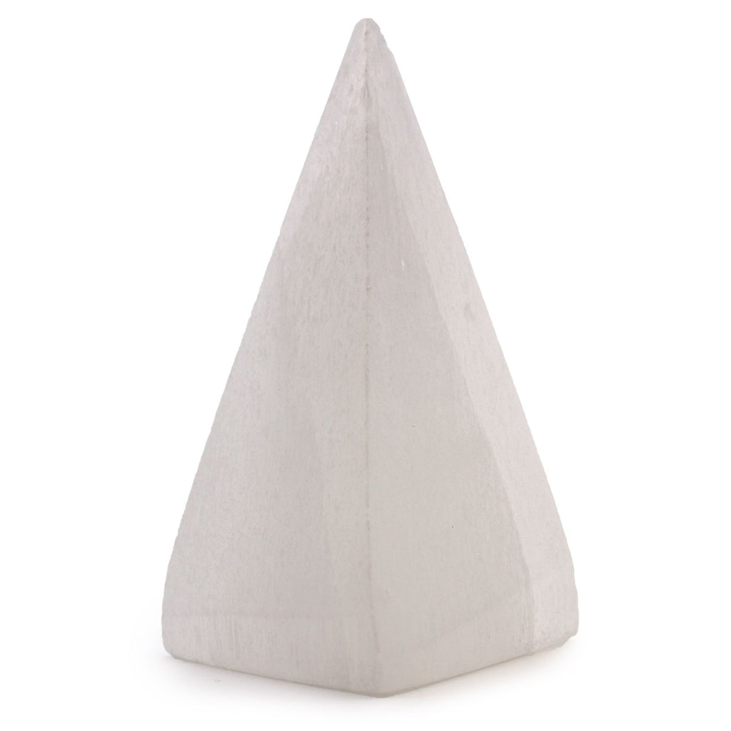 Selenite Pyramid 10 cm for Enchanting Home Decor Display