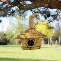 Small Round Seagrass Bird Box for Beautiful Garden Decor Ideas