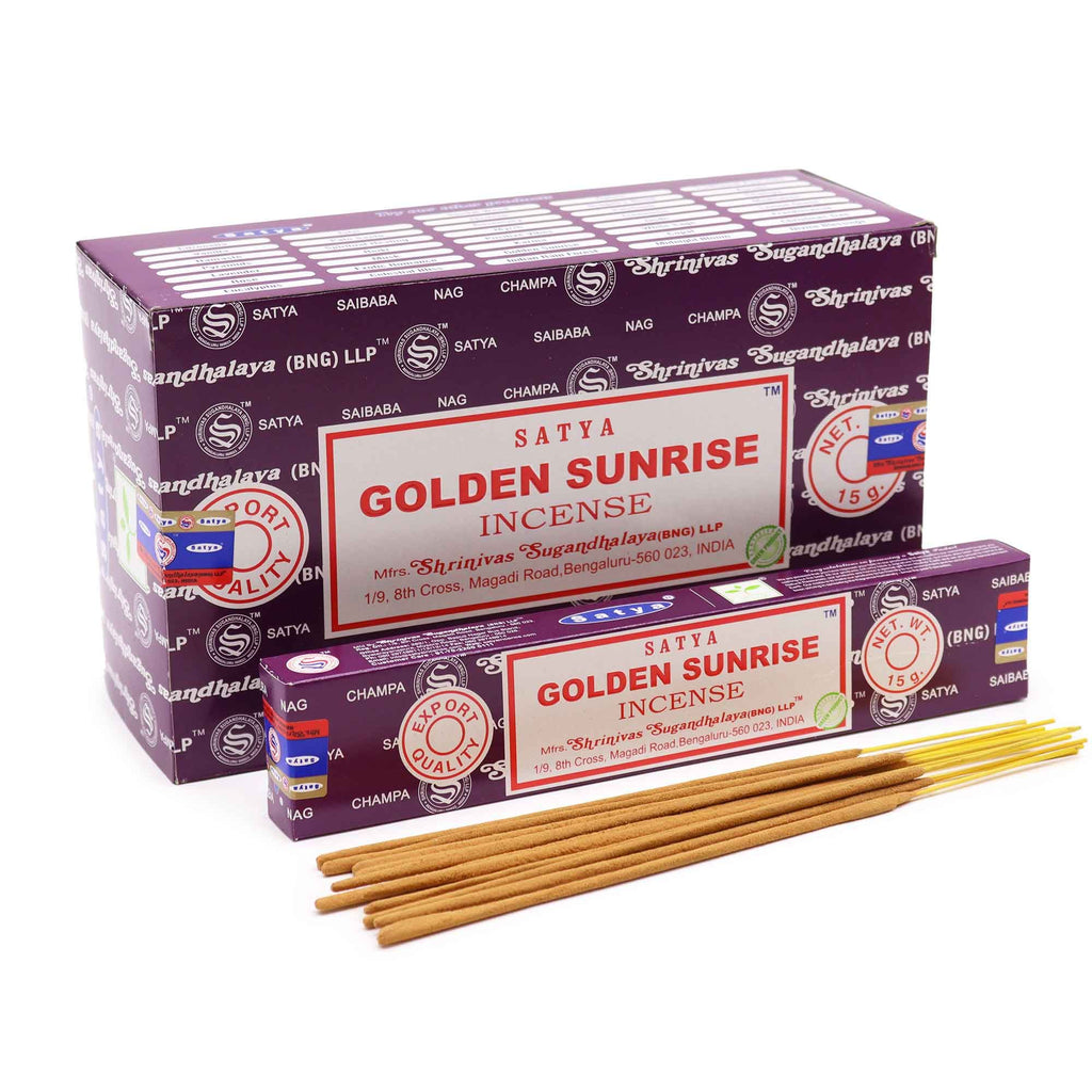 Satya Incense Sticks 15g with Golden Sunrise Fragrance