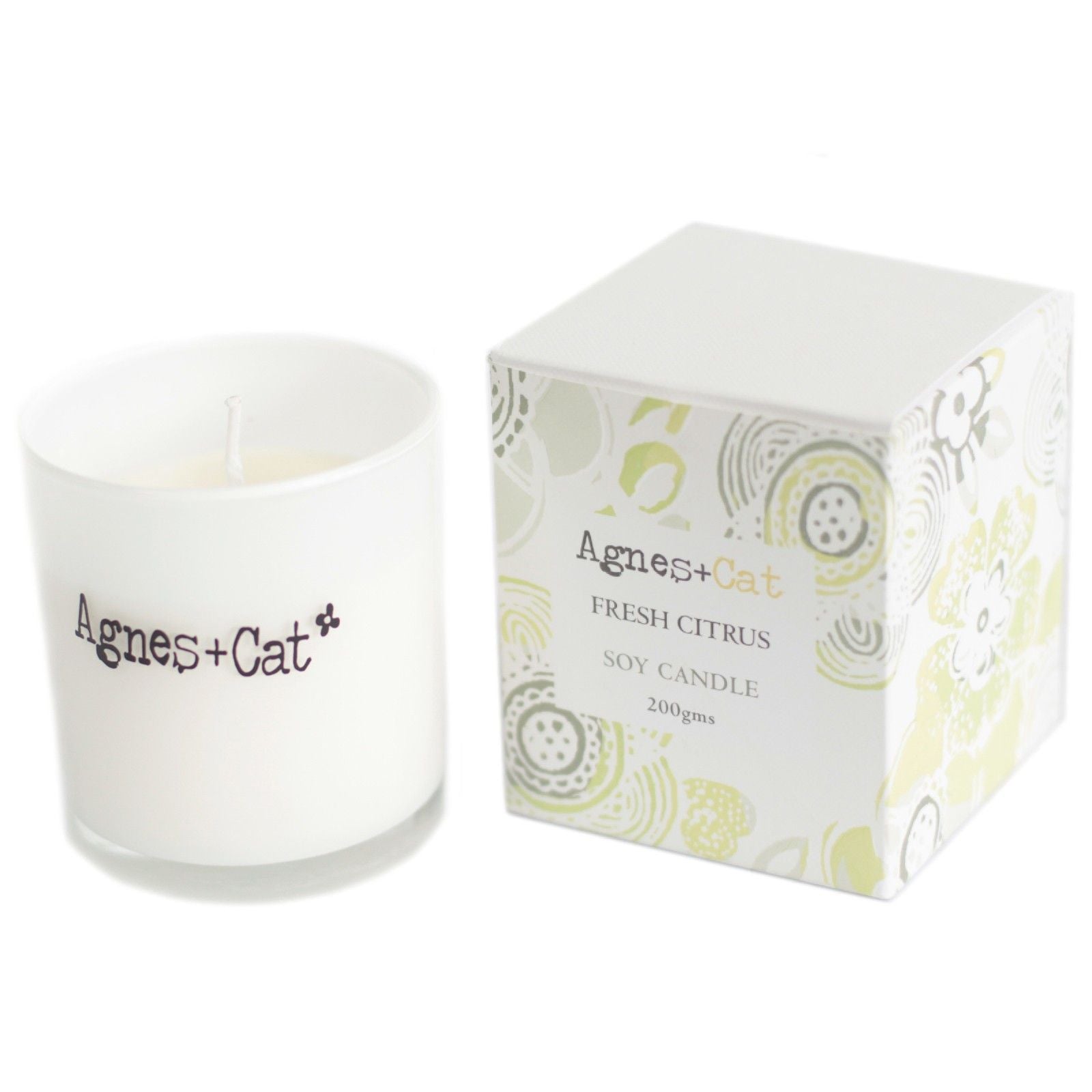 Agnes + Cat Fresh Citrus Votive Candle for Bright Uplifting Spaces