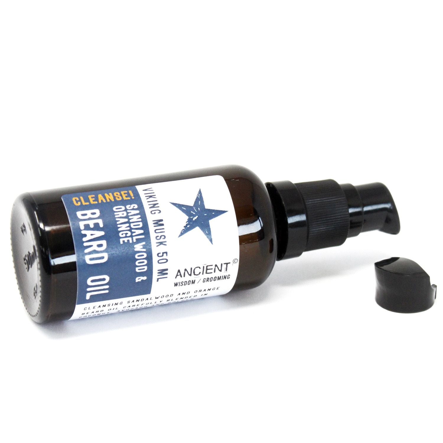 50ml Viking Musk Beard Oil with Orange and Sandalwood Essence