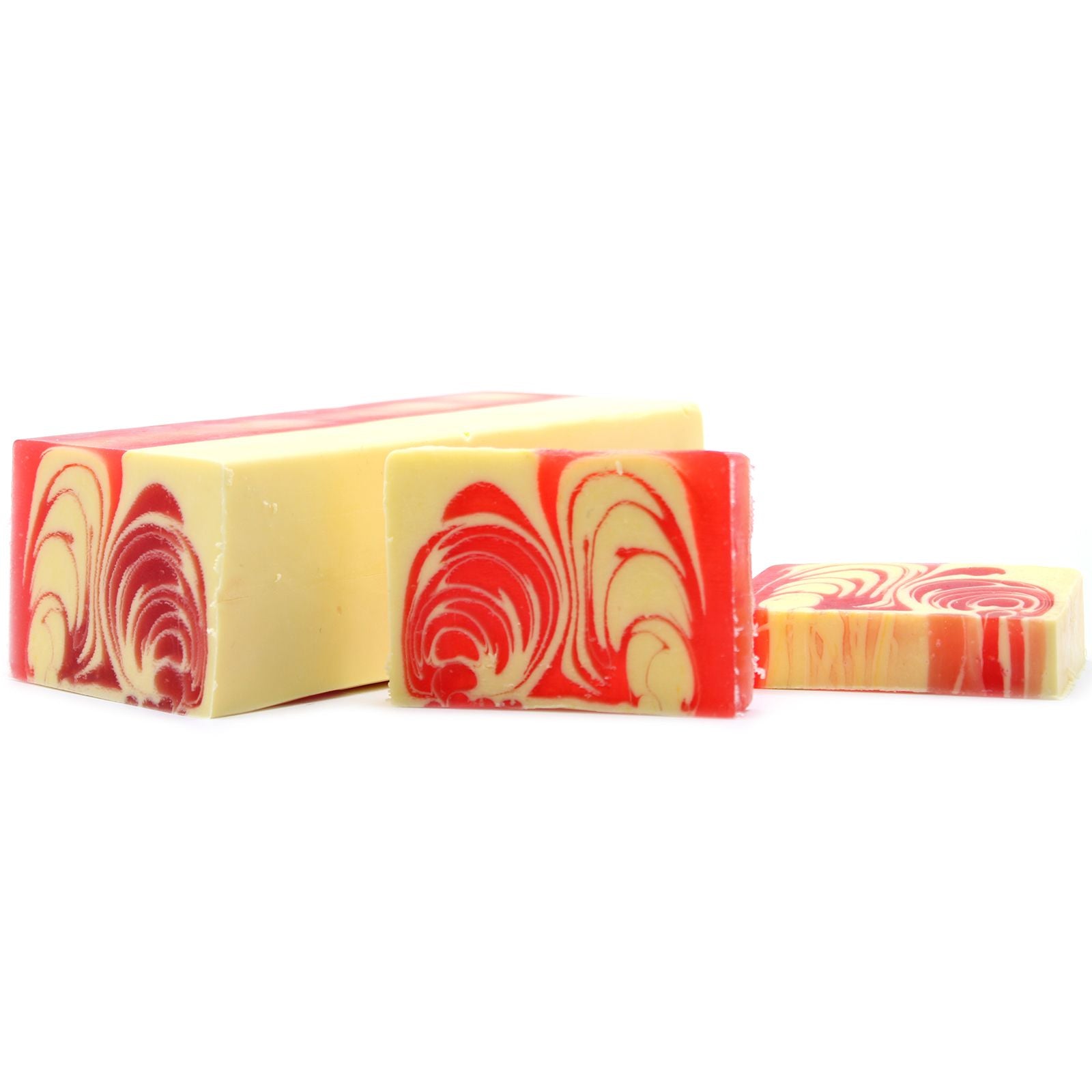 Handcrafted Soap Loaf 1.2kg with Delightful Strawberry Essence
