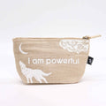 Hop Hare Pouch I Am Powerful with Inspirational Wolf Design