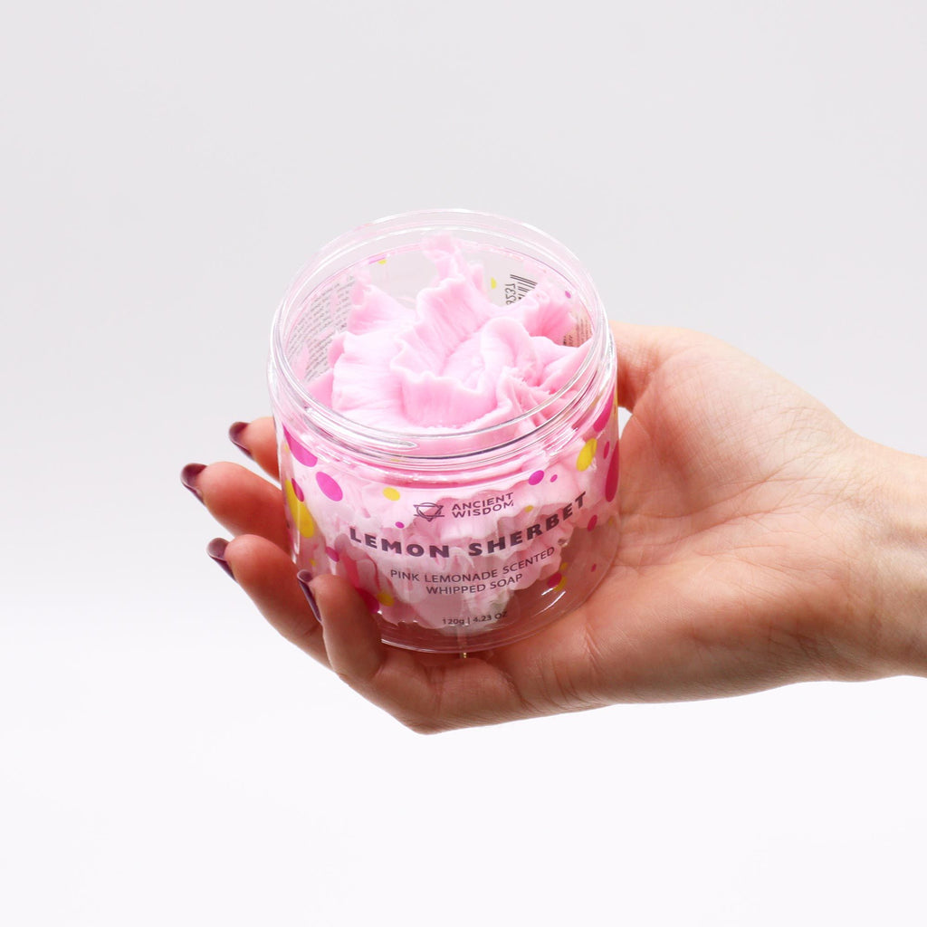 Pink Lemonade Whipped Soap 120g for Refreshing Bathing Routine