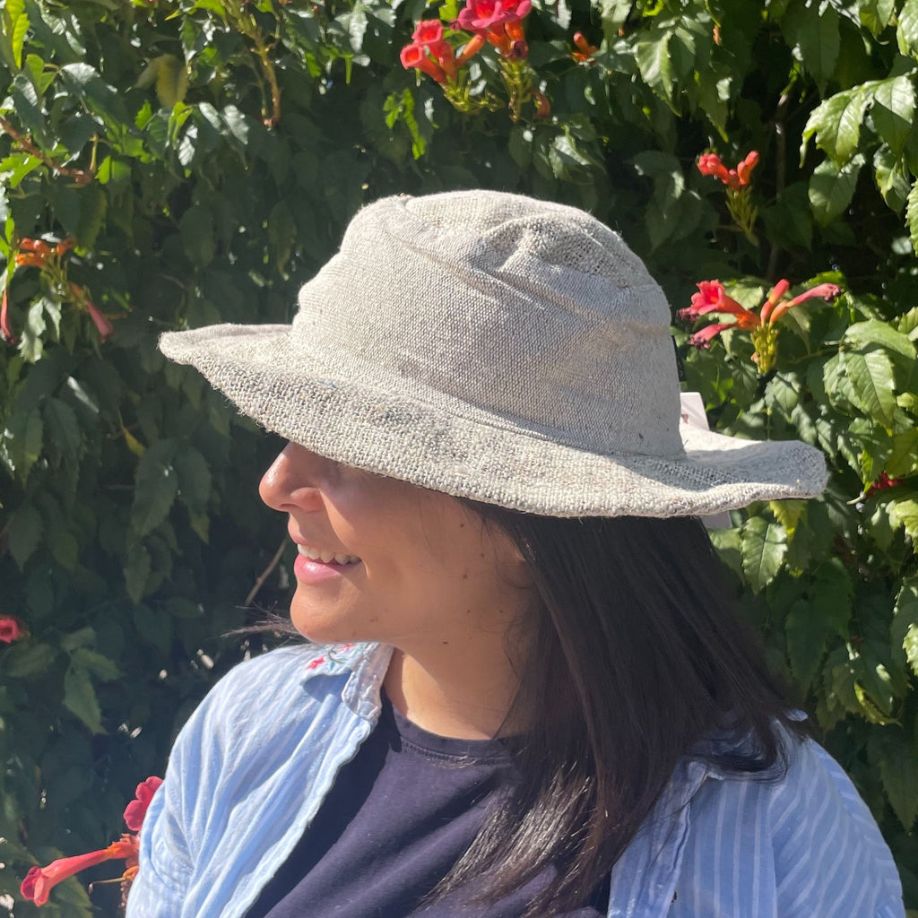 Patched and Wired Hemp Cotton Boho Festival Hat for Stylish Looks