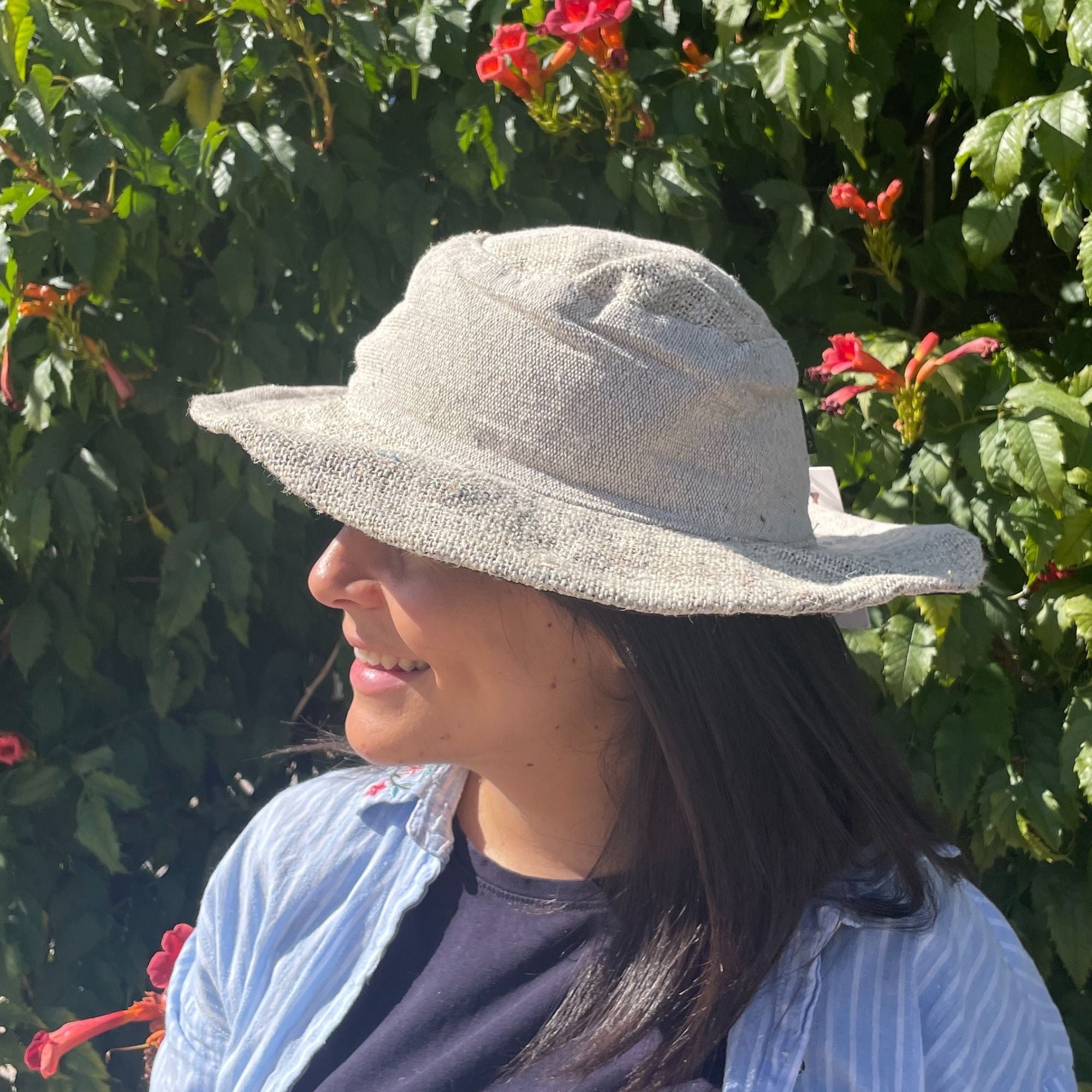 Patched and Wired Hemp Cotton Boho Festival Hat for Stylish Looks