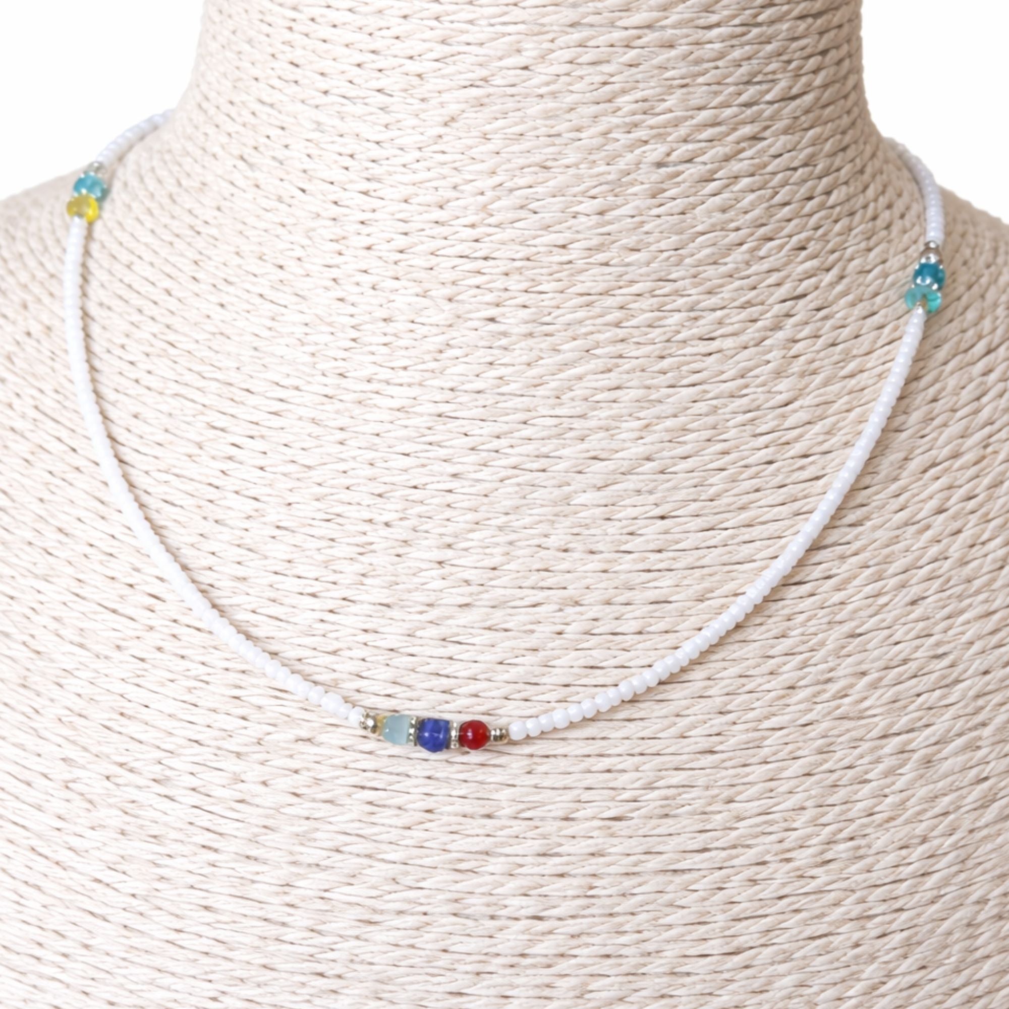 Nepalese Extra Fine Gem Necklace with Pearl and Cut Beads