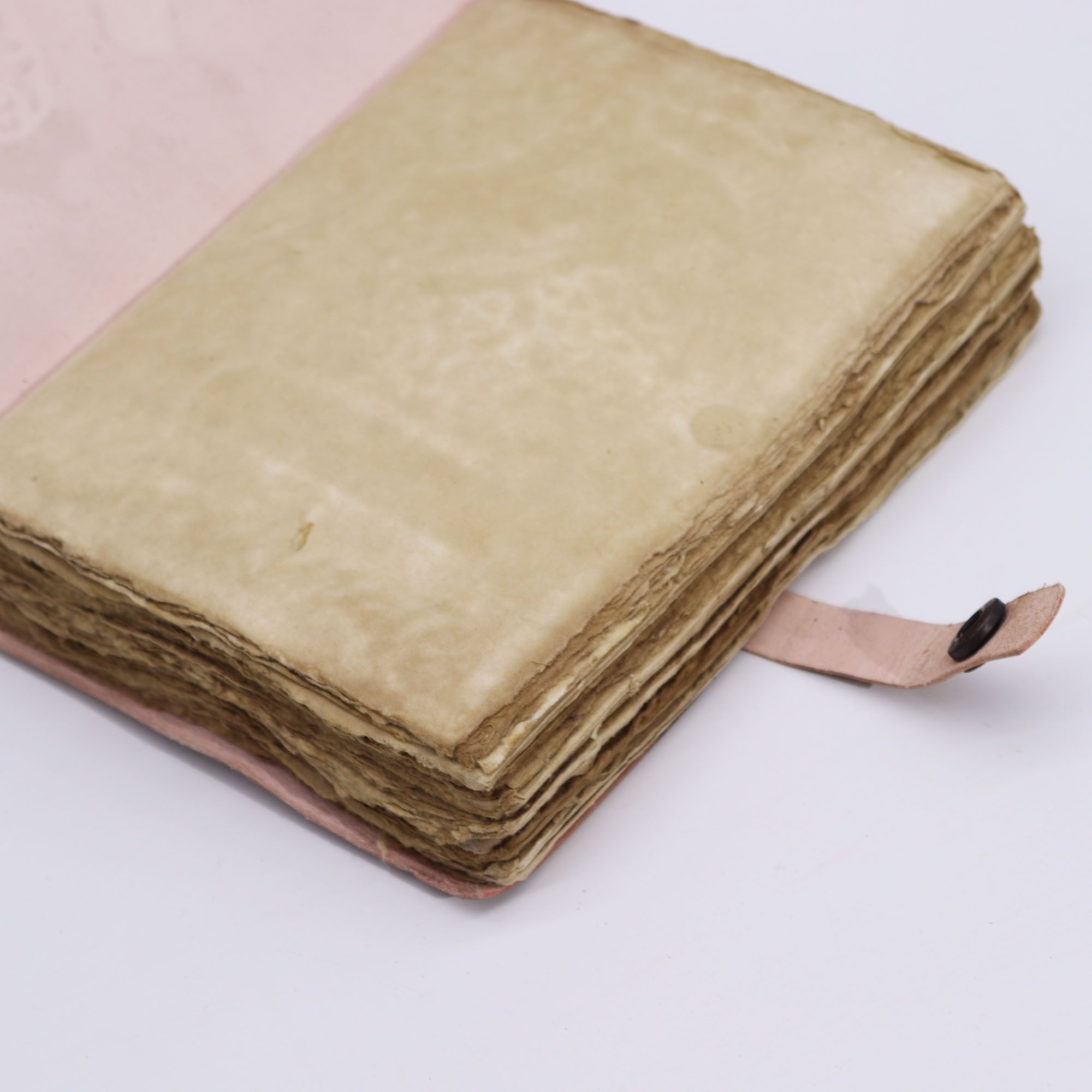 Checkmate Book Light Tan Vintage Style Leather Notebook 200 Pages