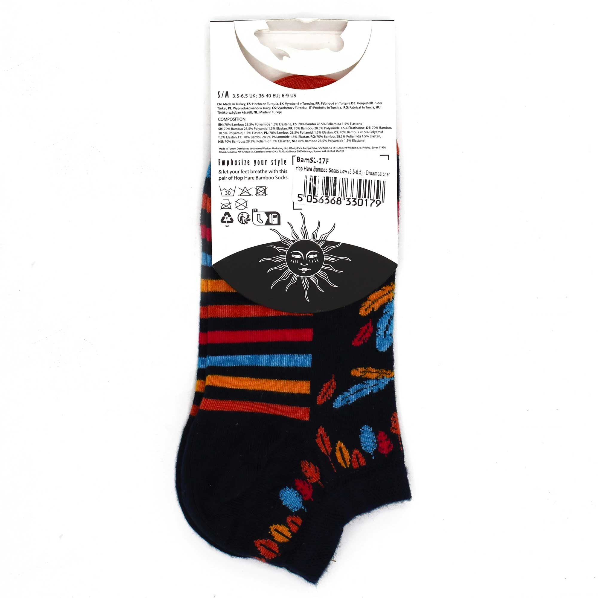 Agnes + Cat S/M Hop Hare Bamboo Socks Low (3.5-6.5) - Dreamcatcher
