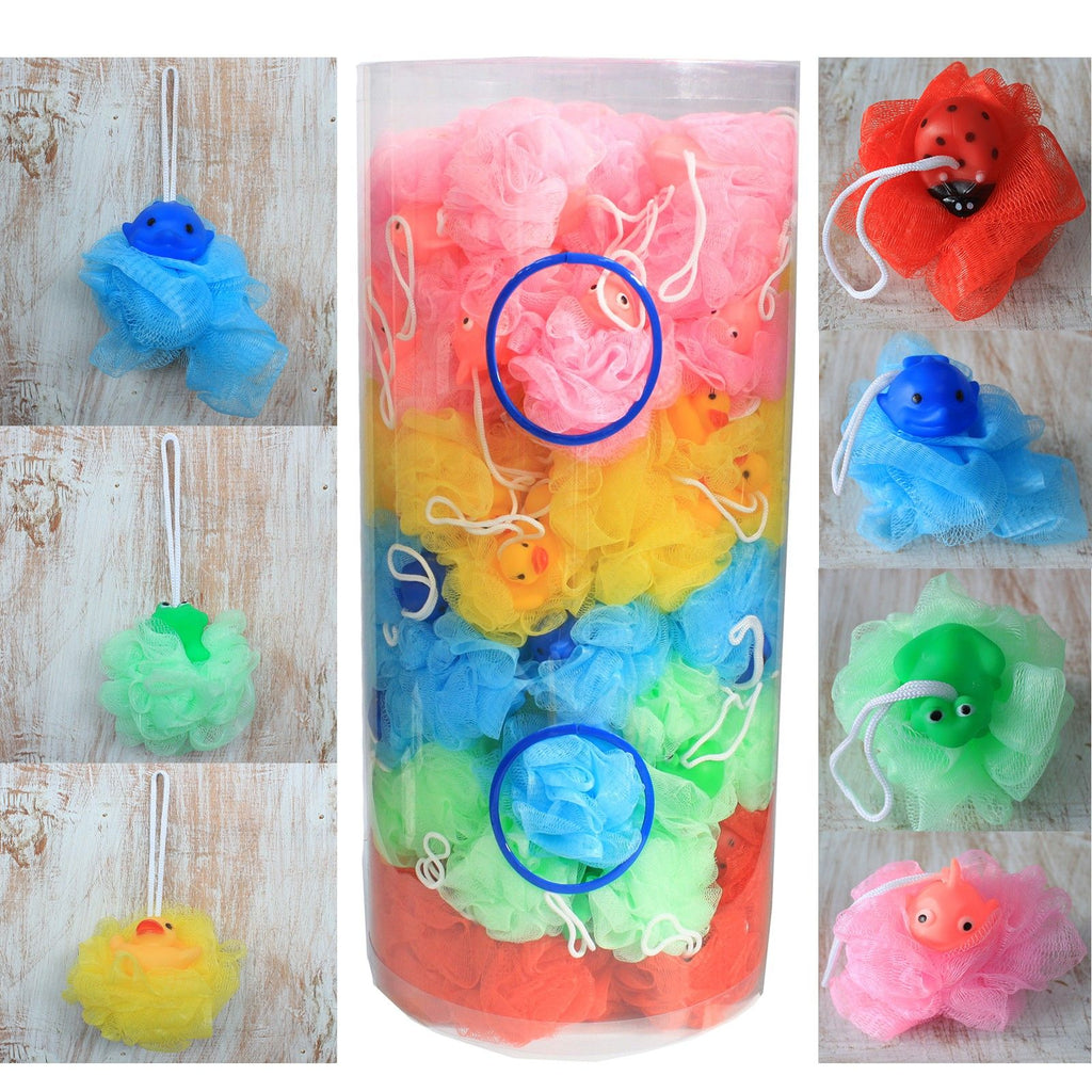 Squeaky Toy Scrunchie for Fun Bath Time in Assorted Colours