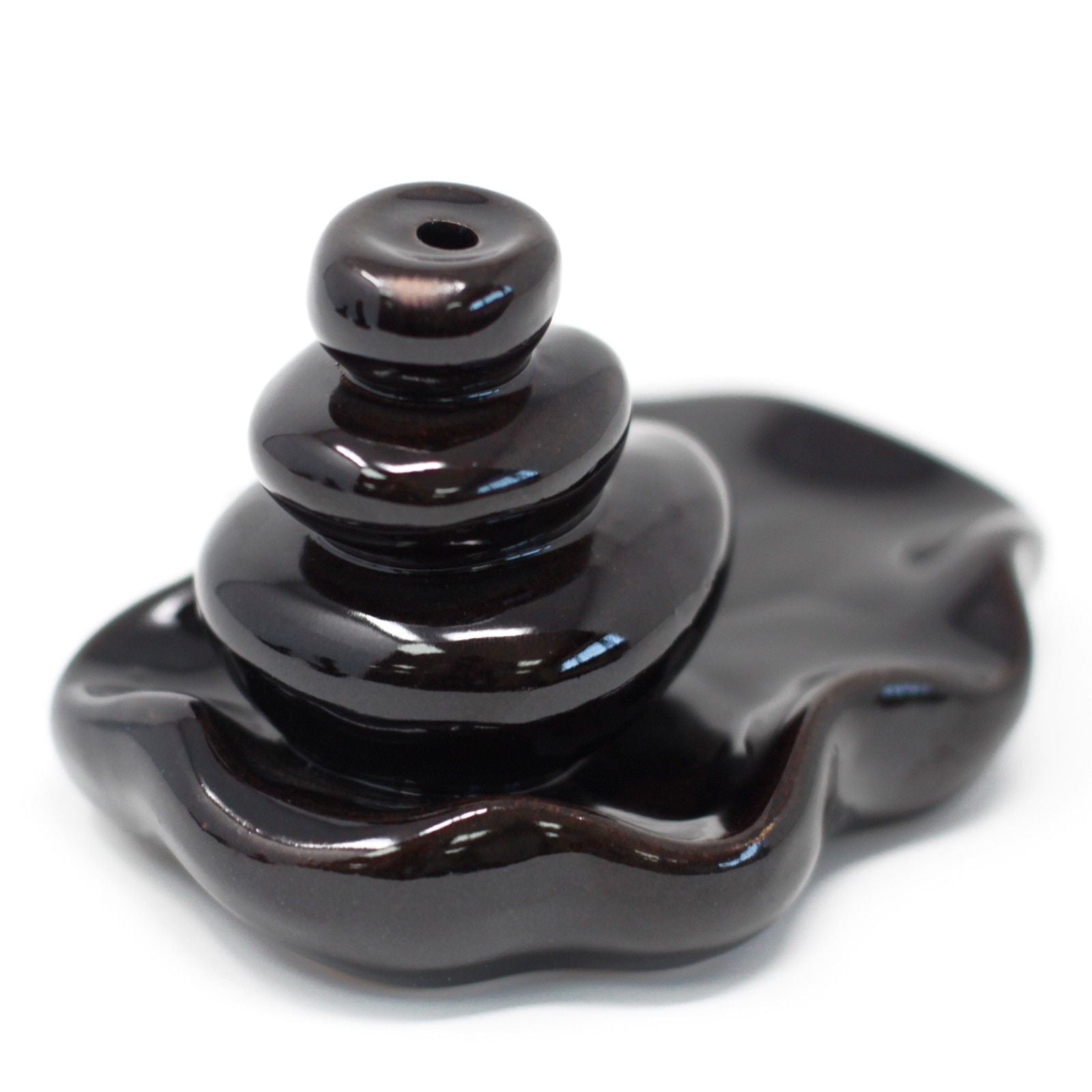 Backflow Incense Burner Large Pebbles Design for Smoke Effects