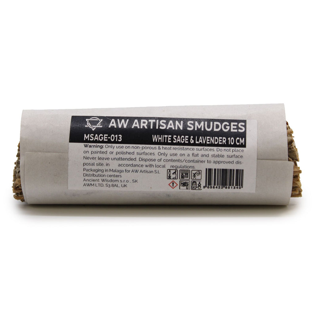 Smudge Stick White Sage and Lavender 10 cm for Cleansing Rituals