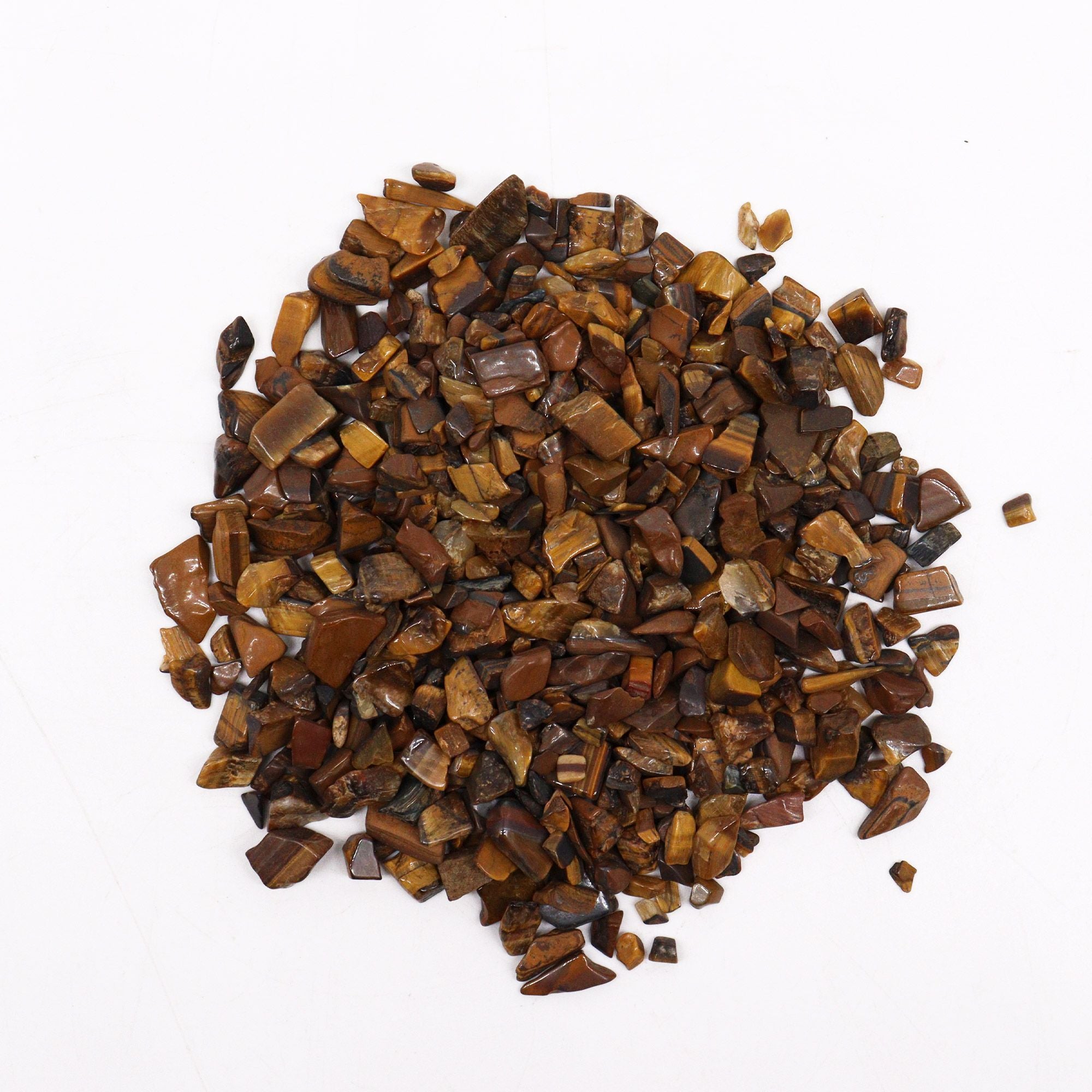 Tiger Eye Gemstone Chips Bulk 1KG for Crafting and Home Decor