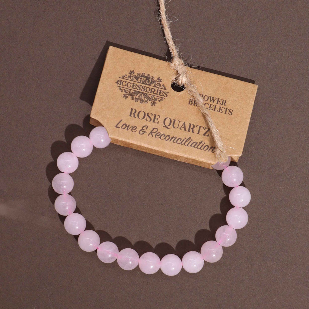 Power Bracelet Rose Quartz for Stylish Everyday Fashion Accessory