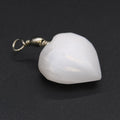 Selenite Heart Pendant for Unique Style and Elegant Fashion Accessory