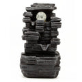 Tabletop Water Feature with Slab Rocks and Crystal Ball 35cm