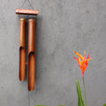 Bamboo Windchime with Natural Finish Featuring Four Large Tubes