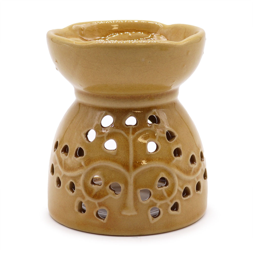 Tree of Life Honey Oil Burner for Fragrance and Home Decor