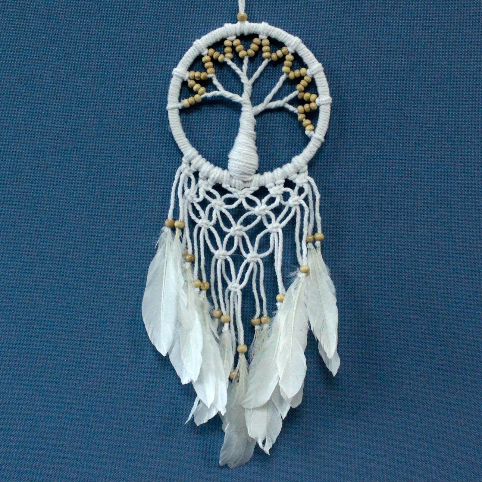 Tree of Life Dreamcatcher Pure and Natural 16cm for Home Decor