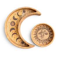 Moon Shaped Round Tray S/2