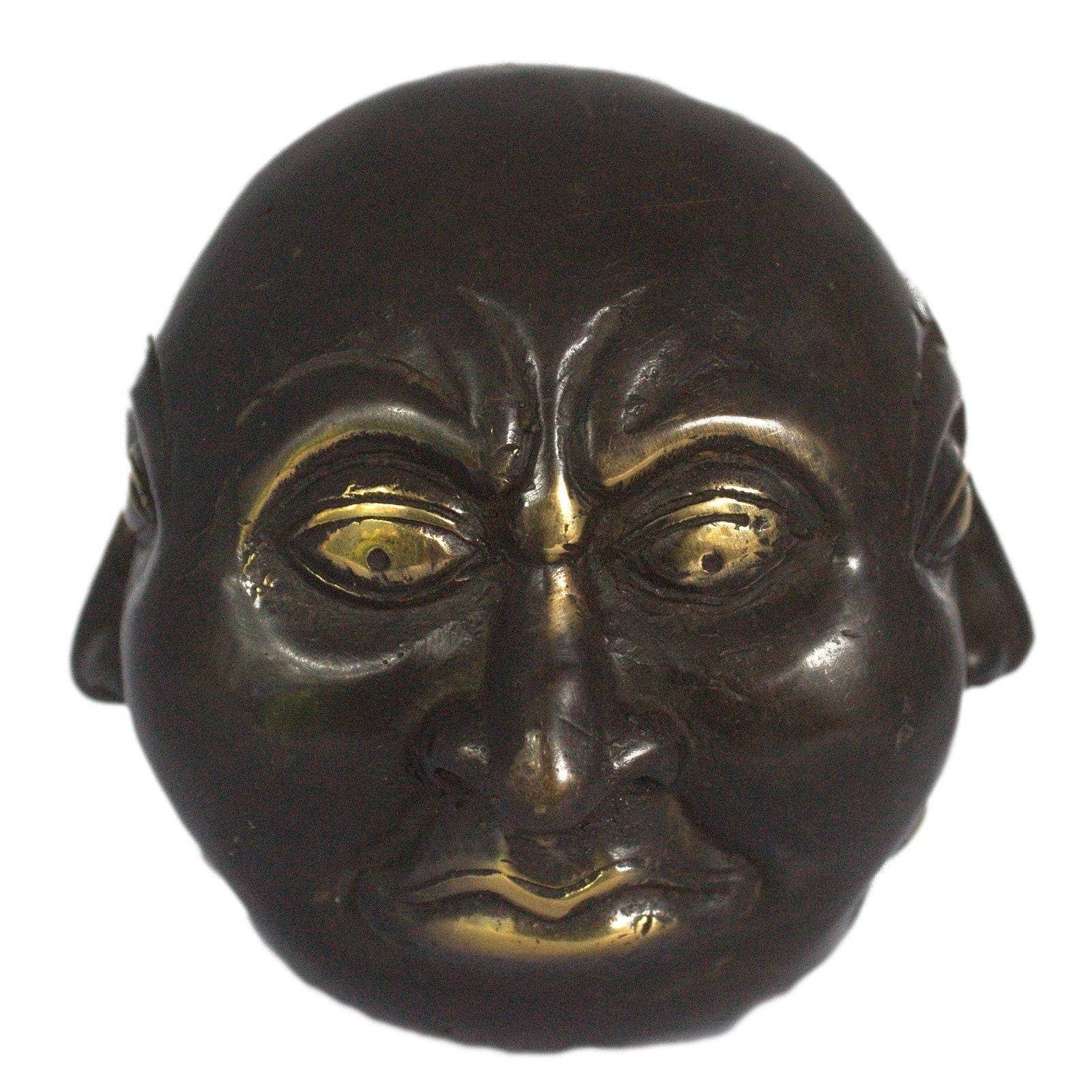 Fengshui Four Face Buddha 10cm Brass Decor for Home Serenity