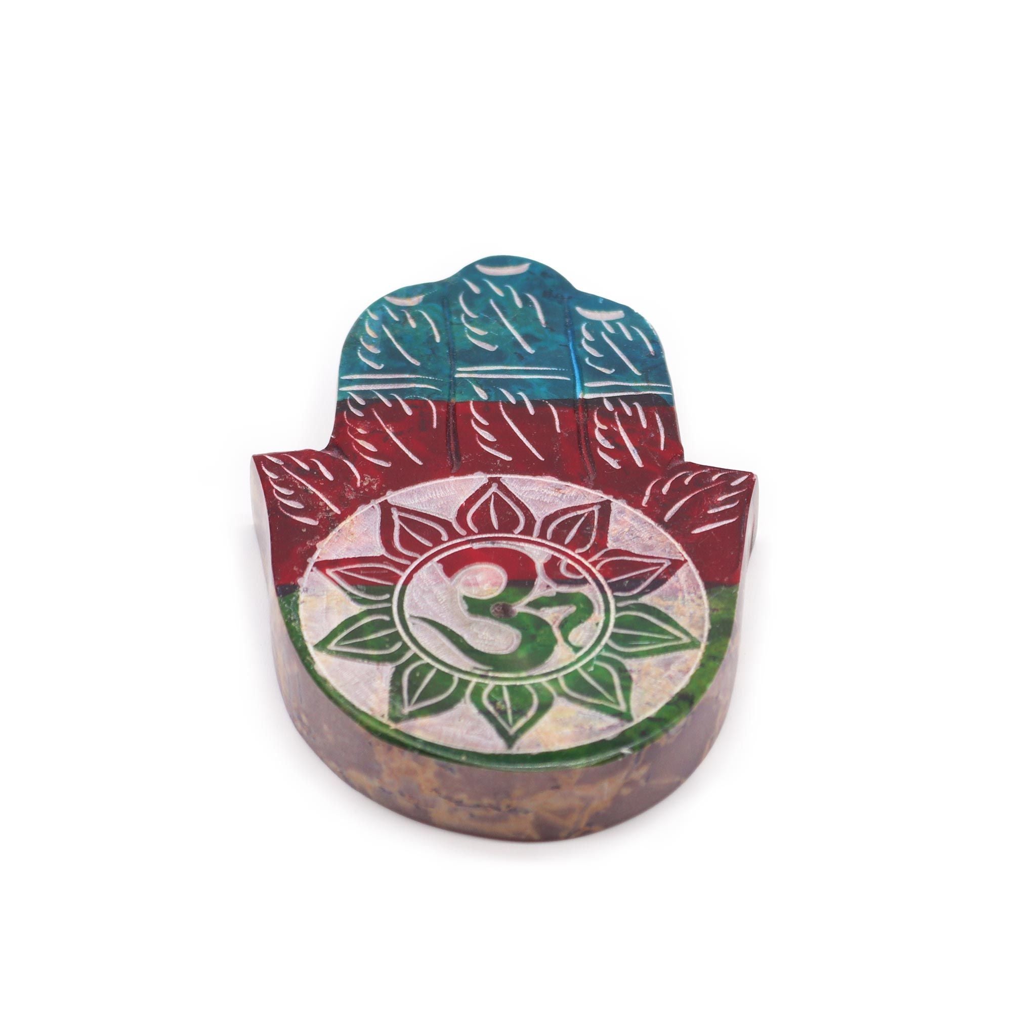 Soapstone Hamsa Incense Holder for Unique Aromatic Experiences