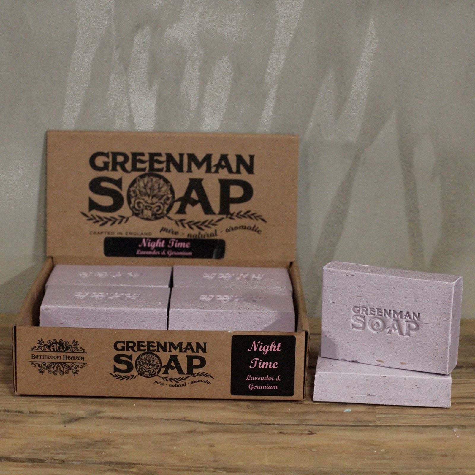 Greenman Soap Slice 100g with Lavender and Geranium Fragrance