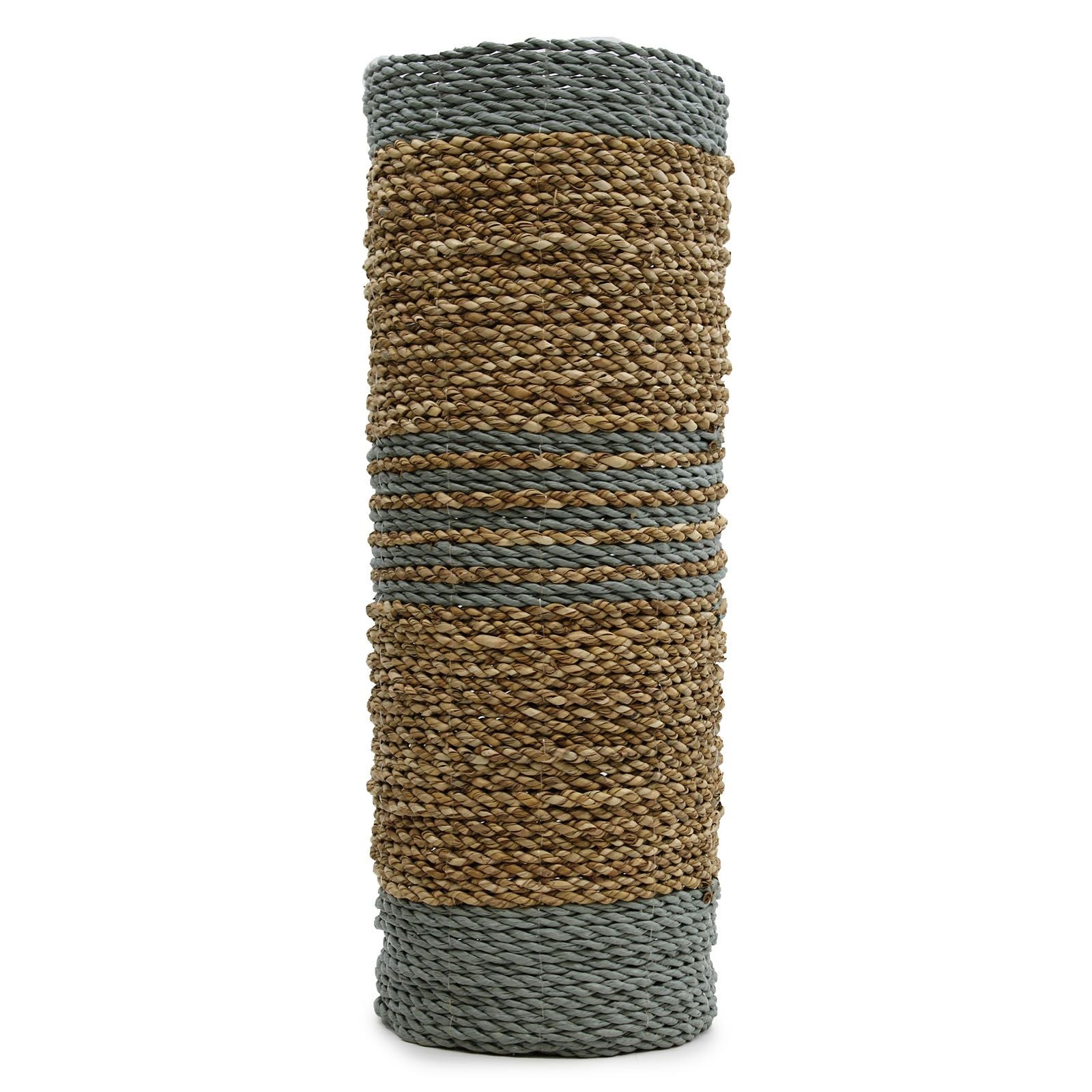Seagrass & Abu Abu Raffia Set with 2 Vases and 2 Bins for Storage