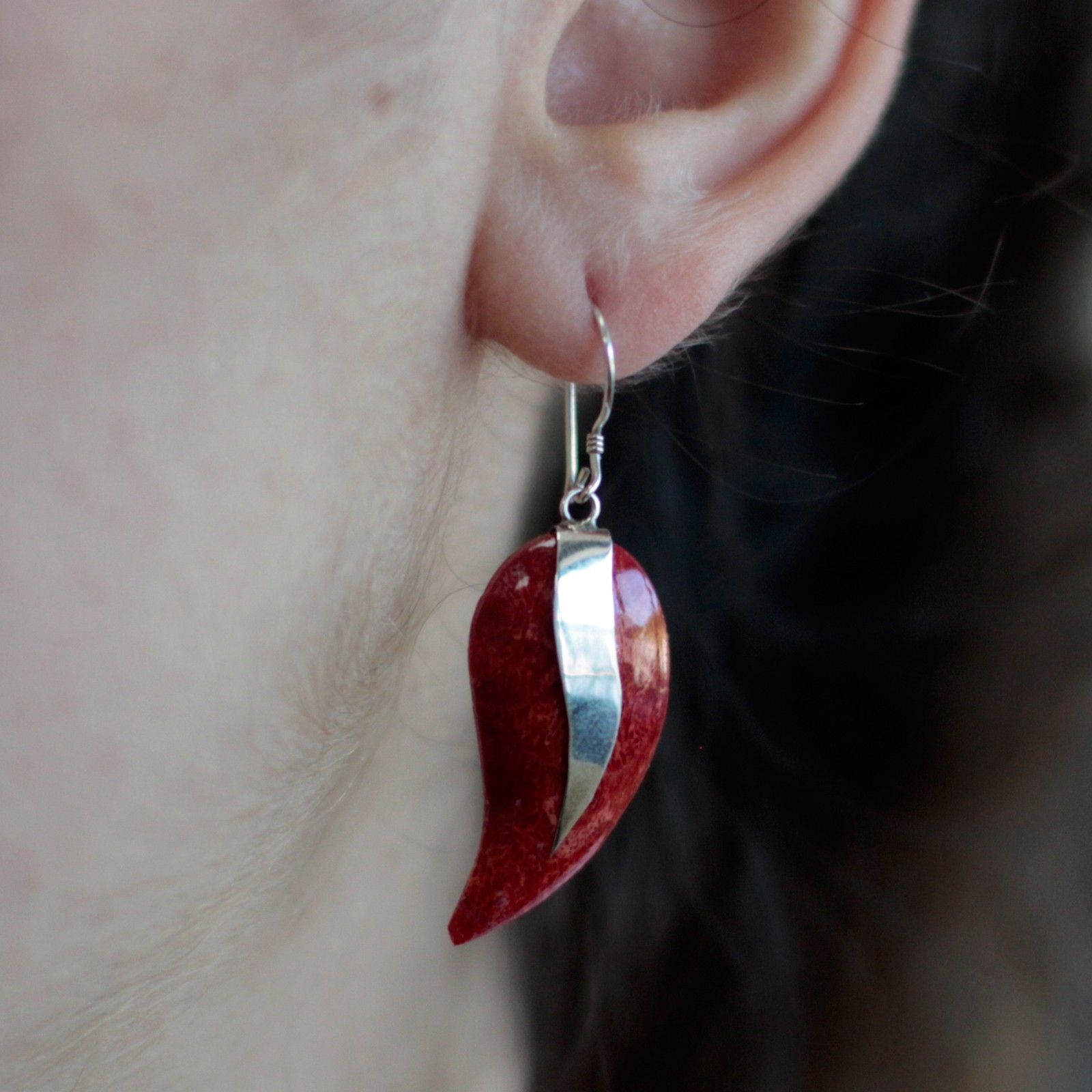 925 Silver Mangos Earrings with Vibrant Colour for Evening Style