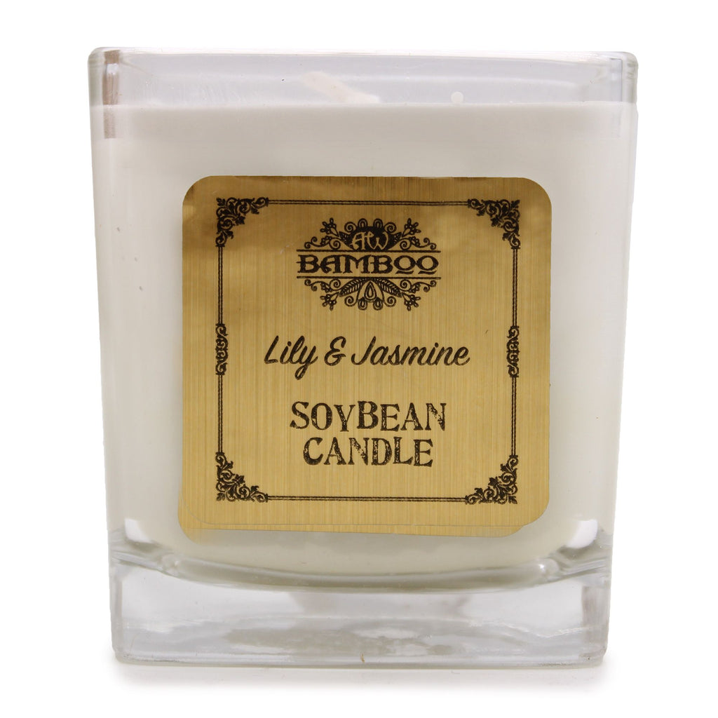 Soybean Jar Candles Lily & Jasmine for Clean Burn Home Fragrance