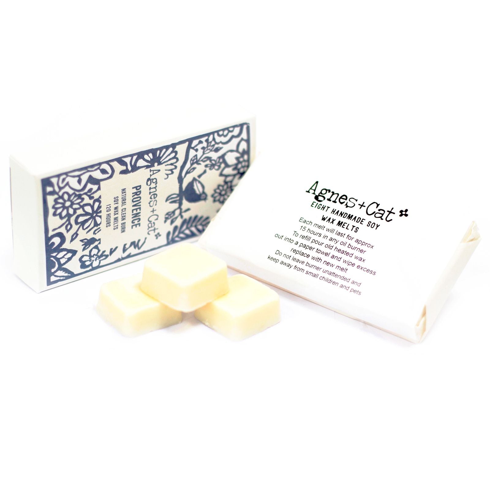 Agnes + Cat Provence Box of 8 Handmade Soy Wax Melts for Home Use