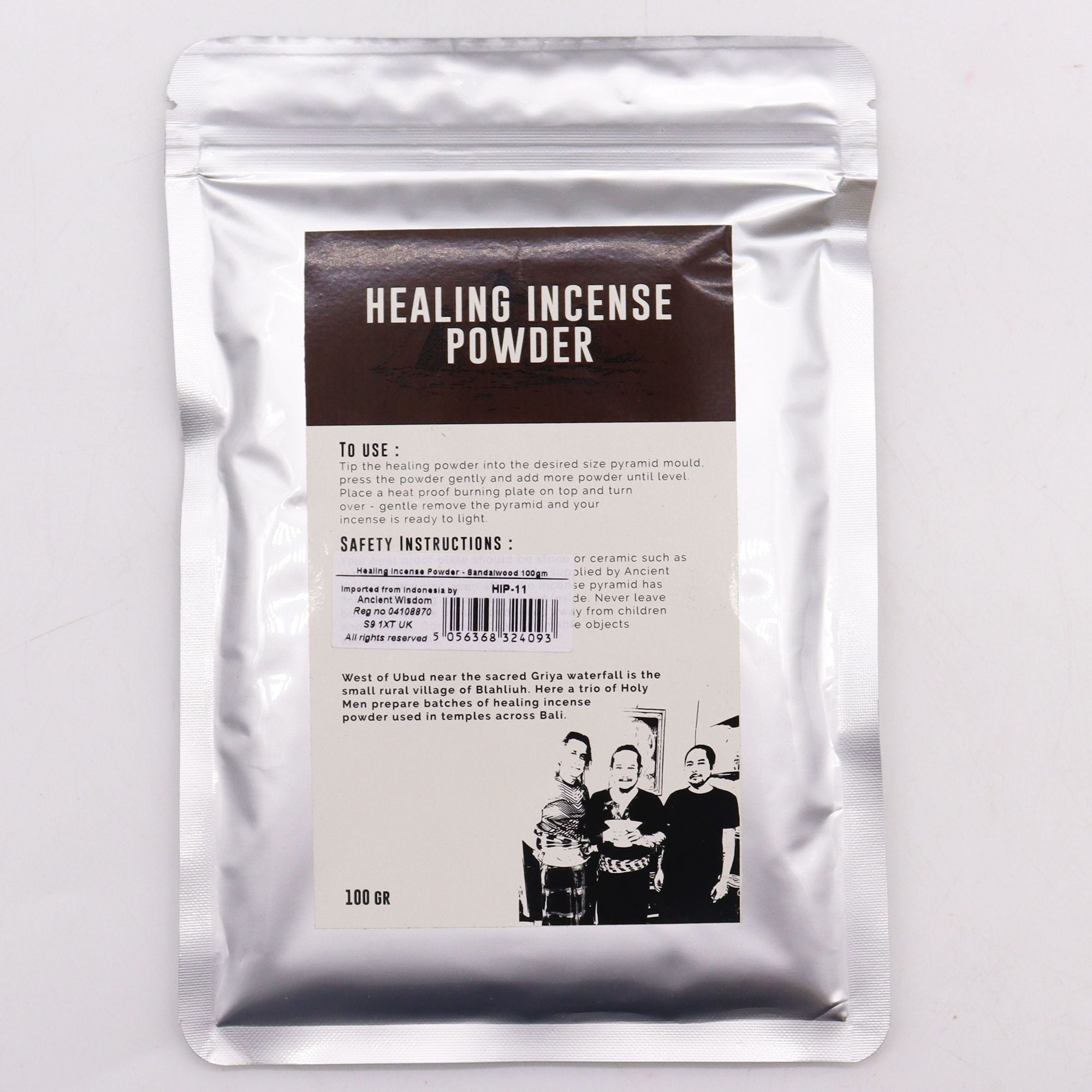 Healing Incense Powder Sandalwood 100gm for Aromatic Serenity