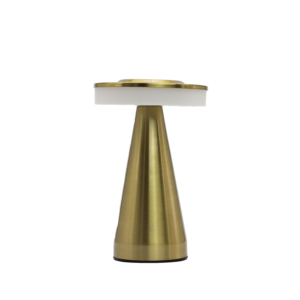 Tall Stem Copper Touch Lamp USB C Rechargeable for Modern Spaces
