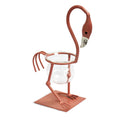 Hydroponic Home Décor with Pink Metal Flamingo Design 1